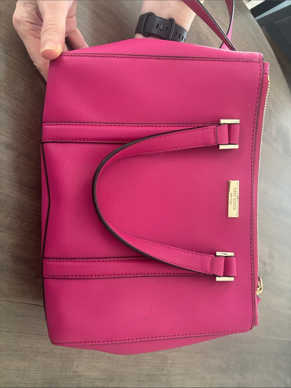 kate spade Hot Pink Saffiano Leather Satchel